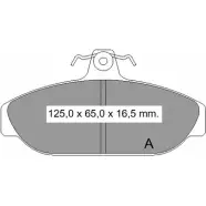 Тормозные колодки, дисковые, комплект VEMA 831160 1194463752 203 66 GKTAT3B