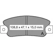 Тормозные колодки, дисковые, комплект VEMA 832601 21 131 1194463882 21133