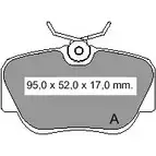 Тормозные колодки, дисковые, комплект VEMA 21 173 VQ6IDNX 1194464104 834040