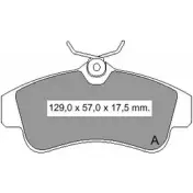 Тормозные колодки, дисковые, комплект VEMA 23069 834130 2154 6 1194464112