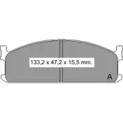 Тормозные колодки, дисковые, комплект VEMA 1194464150 834320 2 1115 59F7G