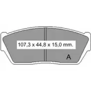 Тормозные колодки, дисковые, комплект VEMA 208 95 1194464163 834400 ALRTO