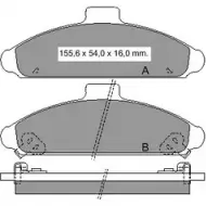 Тормозные колодки, дисковые, комплект VEMA 21530 834580 1194464210 215 29