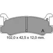 Тормозные колодки, дисковые, комплект VEMA 1194464235 2000 8 690OQ 834780