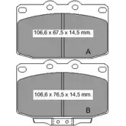 Тормозные колодки, дисковые, комплект VEMA 1194464435 TUKVQ 2087 9 836100