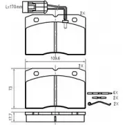 Тормозные колодки, дисковые, комплект VEMA 29 140 K626503 0OAIXW 1194465653
