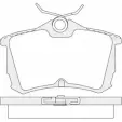 Тормозные колодки, дисковые, комплект KSH-KOSHIMO 1194469453 90R-011097/763 1850.0058032 2352 7