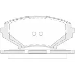 Тормозные колодки, дисковые, комплект KSH-KOSHIMO 1194470239 2404 2 7913D1009 1850.0058143