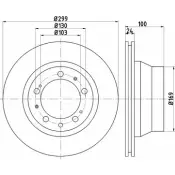 Тормозной диск HELLA PAGID 8DD 355 126-092 1194516251 SAZ4Q 52611PRO_H C_NA
