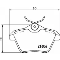 Тормозные колодки, дисковые, комплект COBREQ 2160 6 1194554204 8676D1477 N-608
