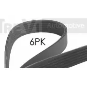 Приводной ремень, поликлиновой TREVI AUTOMOTIVE RPK 6PK1305 SK6PK1305 Mazda 3 (BL) 2 Хэтчбек 2.0 MZR 150 л.с. 2009 – 2013 6PK1305