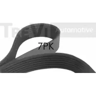 Приводной ремень, поликлиновой TREVI AUTOMOTIVE SK7PK1076 7PK1076 RPK7 PK1076 1194564751