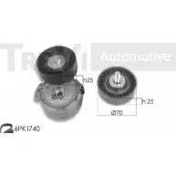 Поликлиновой ременный комплект TREVI AUTOMOTIVE 1194567758 K A648 RPK3587A/1 KA1062