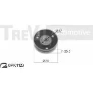 Комплект роликов, поликлиновой ремень TREVI AUTOMOTIVE RPK361 0AF KA1090F 1194567866 SK3610AF
