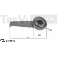 Поликлиновой ременный комплект TREVI AUTOMOTIVE Citroen Berlingo 1 (M49, MF) Минивэн 1.9 D (MFWJZ) 70 л.с. 1998 – 2005 KA1094 KA 689 RPK3611A