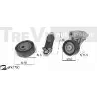 Поликлиновой ременный комплект TREVI AUTOMOTIVE KA1113 RPK3624A/2 KA7 15 1194567954