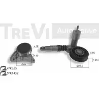 Поликлиновой ременный комплект TREVI AUTOMOTIVE Volkswagen Passat K A774 RPK3667A KA1153