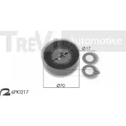 Комплект роликов, поликлиновой ремень TREVI AUTOMOTIVE RPK36 71AF KA1157F Ford Focus 2 Хэтчбек 2.0 TDCi 110 л.с. 2008 – 2011 SK3671AF