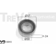 Комплект ремня ГРМ TREVI AUTOMOTIVE 097991 KD1048 Fiat Palio (178) 1 Универсал 1.2 68 л.с. 1999 – 2002 1987948924