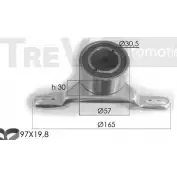 Комплект ремня ГРМ TREVI AUTOMOTIVE 1 987 948 617 Ford Orion 3 (EA, GAL) 1990 – 1996 097334 KD1116