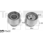 Комплект ремня ГРМ TREVI AUTOMOTIVE 1987948541 097998/3 Fiat Tempra (159) 2 Седан 1.9 TD (159.CU. 159.AU. 159.AI. 159.BI) 90 л.с. 1990 – 1996 KD1131