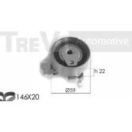 Комплект ремня ГРМ TREVI AUTOMOTIVE Opel Astra (F) 1 Хэтчбек 2.0 i (F08) 115 л.с. 1991 – 1998 KD1169 097 551 KD289