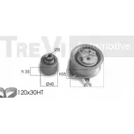 Комплект ремня ГРМ TREVI AUTOMOTIVE Skoda Octavia (A5, 1Z3) 2 Хэтчбек 1.9 TDI 105 л.с. 2004 – 2010 0 97888/7 KD1221 KD351