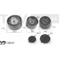 Комплект ремня ГРМ TREVI AUTOMOTIVE KD38 1 Renault Megane (BA) 1 Хэтчбек 1.8 16V (BA06. BA12. BA1A. BA1M. BA1R) 115 л.с. 2001 – 2003 KD1245 RPK3220D/2