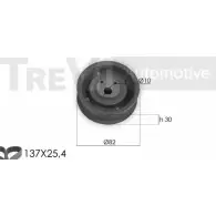 Комплект ремня ГРМ TREVI AUTOMOTIVE KD1265 Seat Ibiza (6K1) 2 Хэтчбек 1.9 D 68 л.с. 1994 – 1996 097888/A 320 5613