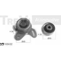 Комплект ремня ГРМ TREVI AUTOMOTIVE KD1335 KD488 Hyundai Elantra (XD) 3 Хэтчбек 1987 946304