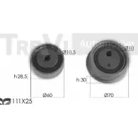 Комплект ремня ГРМ TREVI AUTOMOTIVE RPK3347D KD 527 Hyundai Elantra (XD) 3 Хэтчбек 1.8 132 л.с. 2000 – 2006 KD1372