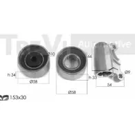Комплект ремня ГРМ TREVI AUTOMOTIVE KD1381 K D536 RPK3353D/1 Mazda MPV (LW) 2 1999 – 2006