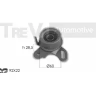 Комплект ремня ГРМ TREVI AUTOMOTIVE Mitsubishi Mirage 5 (CJ, CL) Хэтчбек 1.3 78 л.с. 1991 – 1995 KD848 KD1412 350 3353