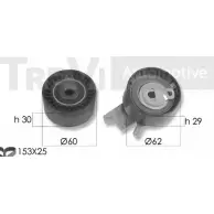 Комплект ремня ГРМ TREVI AUTOMOTIVE Citroen C4 Picasso 1 (UD, PF2) Минивэн 1.8 Bifuel 125 л.с. 2009 – 2012 KD1451 SK3433D RPK343 3D