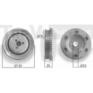 Шкив коленвала TREVI AUTOMOTIVE RPK891024 PC1141 1194571865 P1 045