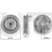 Шкив коленвала TREVI AUTOMOTIVE RPK891016 Fiat Strada (178) 1 Пикап 1.2 73 л.с. 1999 – 2006 PC1151 P1 042