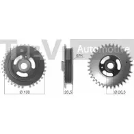 Шкив коленвала TREVI AUTOMOTIVE RPK060 860 SK060860 PC1278 1194572276