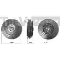 Шкив коленвала TREVI AUTOMOTIVE SK060900R PC1283 RPK0609 00R Volkswagen Transporter (T4) 4 Автобус 2.4 D Syncro 78 л.с. 1992 – 1998