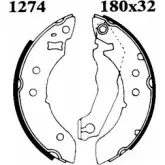 Комплект тормозов, барабанный тормозной механизм BSF V88F9 1194745032 0 7072 7072