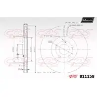 Тормозной диск MAXTECH LZLJV5P 8111 58 811158.0000 1194800129