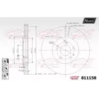Тормозной диск MAXTECH 811158.6980 2O7N7FQ 1194800134 811 158
