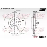 Тормозной диск MAXTECH 1194800135 81 1159 PIAPUF 811159.0000