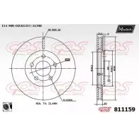 Тормозной диск MAXTECH 1194800136 OS2RF 81115 9 811159.0060