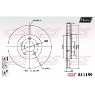 Тормозной диск MAXTECH 811159.6880 811 159 T9AN8S4 1194800139
