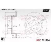 Тормозной диск MAXTECH 811214.0060 436MQ30 81121 4 1194800256