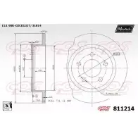 Тормозной диск MAXTECH 1194800257 8112 14 Z9ZXDU 811214.0080