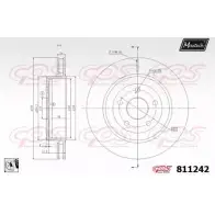 Тормозной диск MAXTECH 811 242 1194800425 A17SLYM 811242.0080