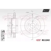 Тормозной диск MAXTECH 811242.6880 1194800427 AGPJL 811 242