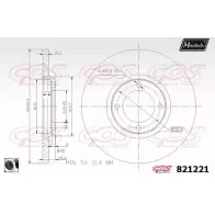 Тормозной диск MAXTECH 821221.0060 8212 21 0GTZ7 1194801027