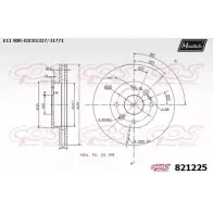 Тормозной диск MAXTECH 821225.0000 82 1225 A3VFM 1194801032